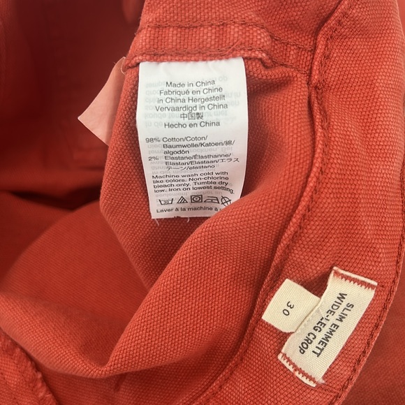 Madewell Slim Emmett Wide-Leg Crop Pants. Size 30 - Picture 7 of 9